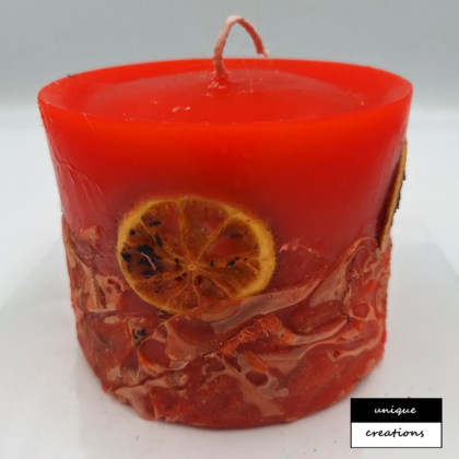 ΚΕΡΙ ΣΤΡΟΓΓΥΛΟ 11×10 ΠΟΡΤΟΚΑΛΙ-ΒΑΝΙΛΙΑ 5 (Lava)