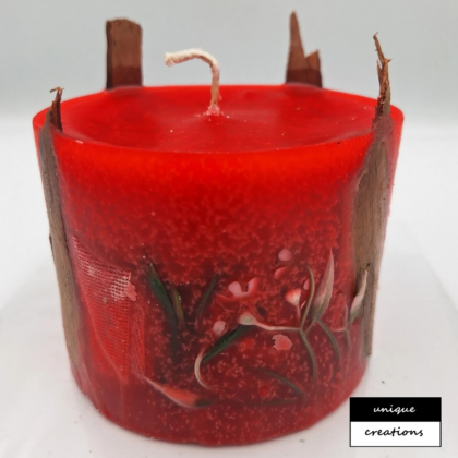ΚΕΡΙ ΣΤΡΟΓΓΥΛΟ 11×10 ΠΟΡΤΟΚΑΛΙ-ΒΑΝΙΛΙΑ 5 (Red Iris)