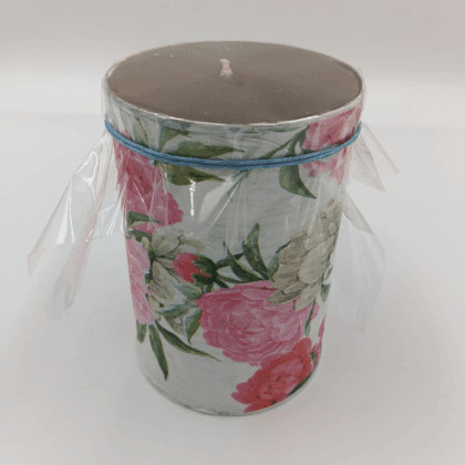 ΑΡΩΜΑΤΙΚΟ ΚΕΡΙ DECOUPAGE ΜΕ ΑΡΩΜΑ ΣΑΝΔΑΛΟΞΥΛΟ 11*7,5 cm (Pink Roses)