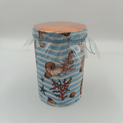 ΑΡΩΜΑΤΙΚΟ ΚΕΡΙ DECOUPAGE ΜΕ ΑΡΩΜΑ ΣΙΤΡΟΝΕΛΑ ΑΝΤΙΚΟΥΝΟΥΠΙΚΟ 12,5*8,5 cm (Blue coral)